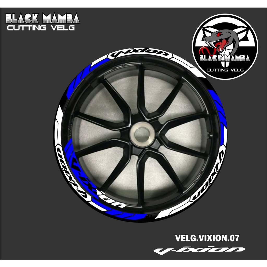 山葉 切割貼紙 VIXION 輪輞貼紙 LIS 列表變化輪胎/VELG YAMAHA VIXION 07