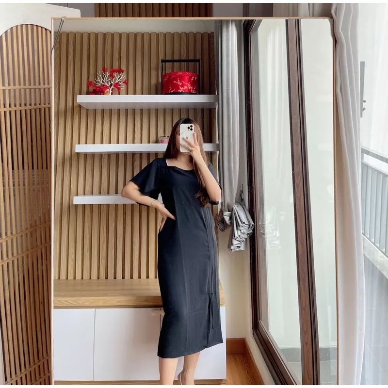 BHO ZSO 女裝 LONI DRESS DRESS LAUREN 女裝時尚派對/邀請函 Midi Dress 抽繩最