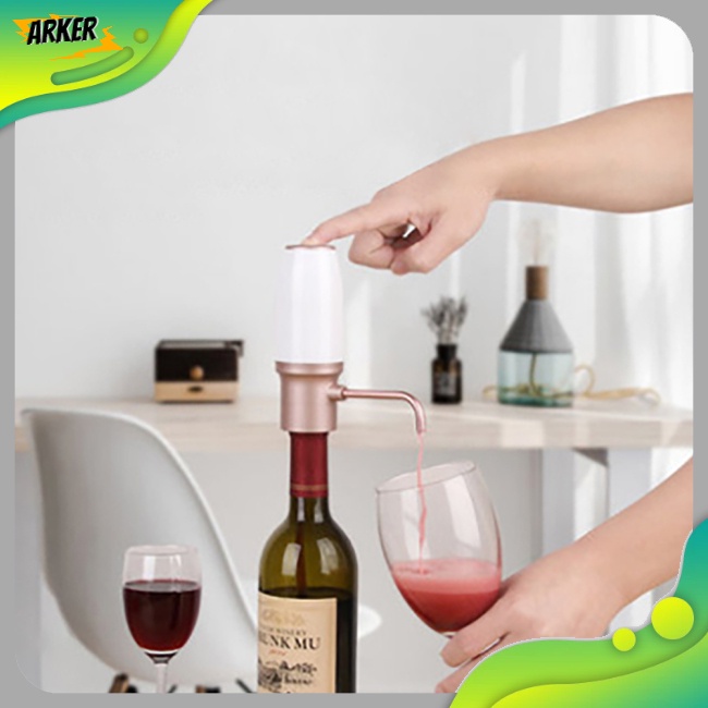 Areker 電動葡萄酒起泡器倒酒器可充電電池供電輕鬆一鍵式倒酒醒酒器葡萄酒