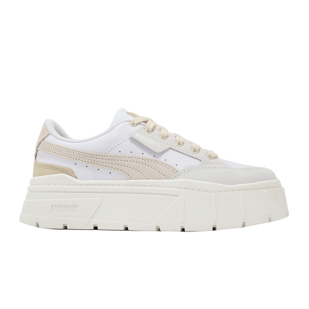Puma Mayze Stack Luxe Wns 女鞋 白 奶茶色 休閒鞋 [YUBO] 38985310