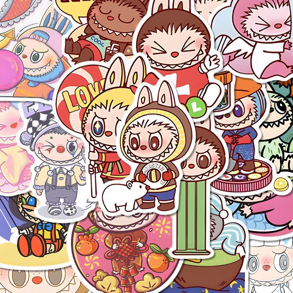【隔日達】💟labubu貼紙 拉佈佈貼紙 labubu周邊 labubu labubu裝飾 80枚小貼紙 貼紙 裝飾