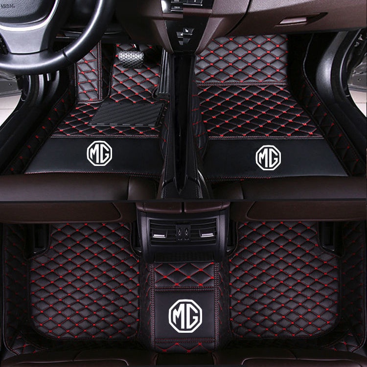 名爵Mg汽車腳墊適用於 HS MG3 MG4 等型號 加厚版 防水PU皮革 易清整理汽車地墊