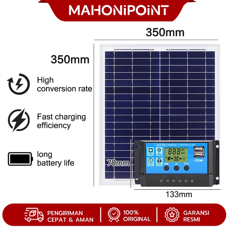 Matahari 60W/100w SOLAR PANEL 太陽能發電站 60W 太陽能板太陽能板防水太陽能電池板太陽能