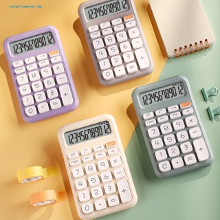 Hongflower-calculator 大屏幕 12 位顯示易讀耐用桌面計算器,適用於辦公室學校家庭