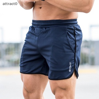 Attact 夏季男士跑步短褲運動健身短褲速乾健身房修身短褲 TW