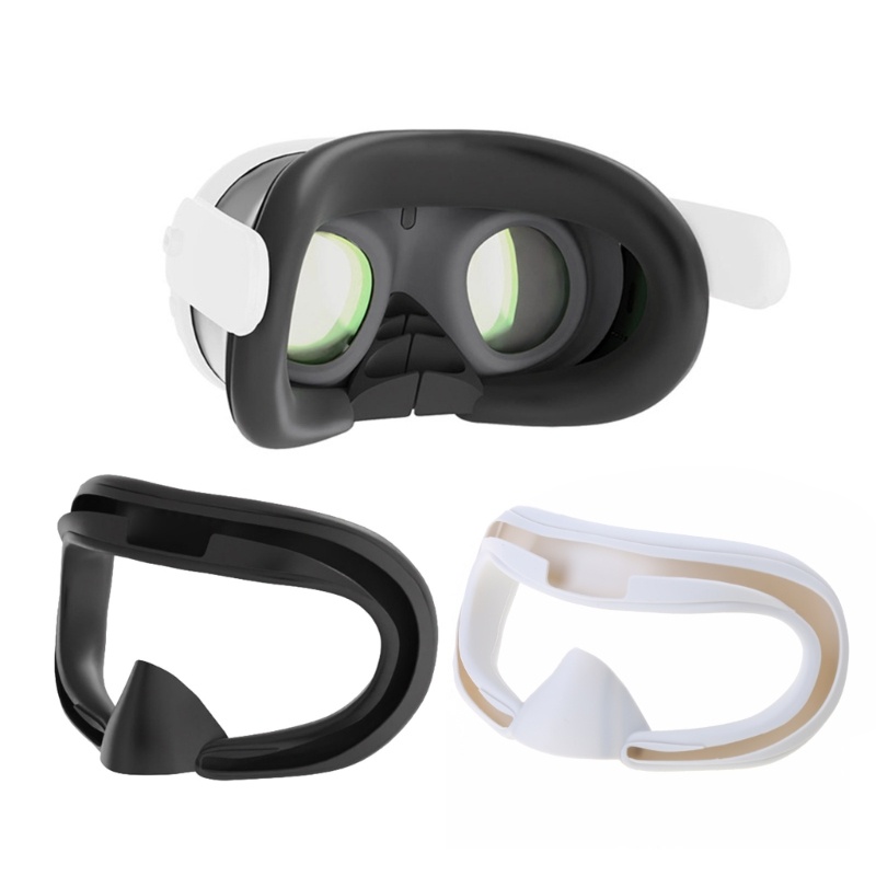 Utakee VR 矽膠面罩適用於 Meta Quest 3 VR 耳機防汗防水防臟替換面部墊 VR