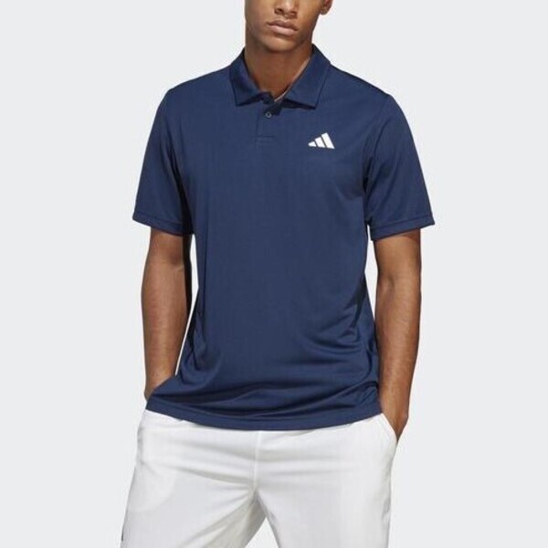 Adidas Club Polo HS3279 男 短袖上衣 POLO衫 運動 網球 休閒 吸濕 排汗 亞洲版 深藍
