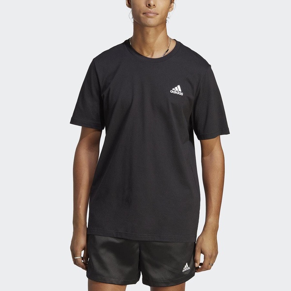 Adidas M SL SJ T IC9282 男 短袖 上衣 T恤 亞洲版 運動 休閒 簡約 柔軟 舒適 棉質 黑