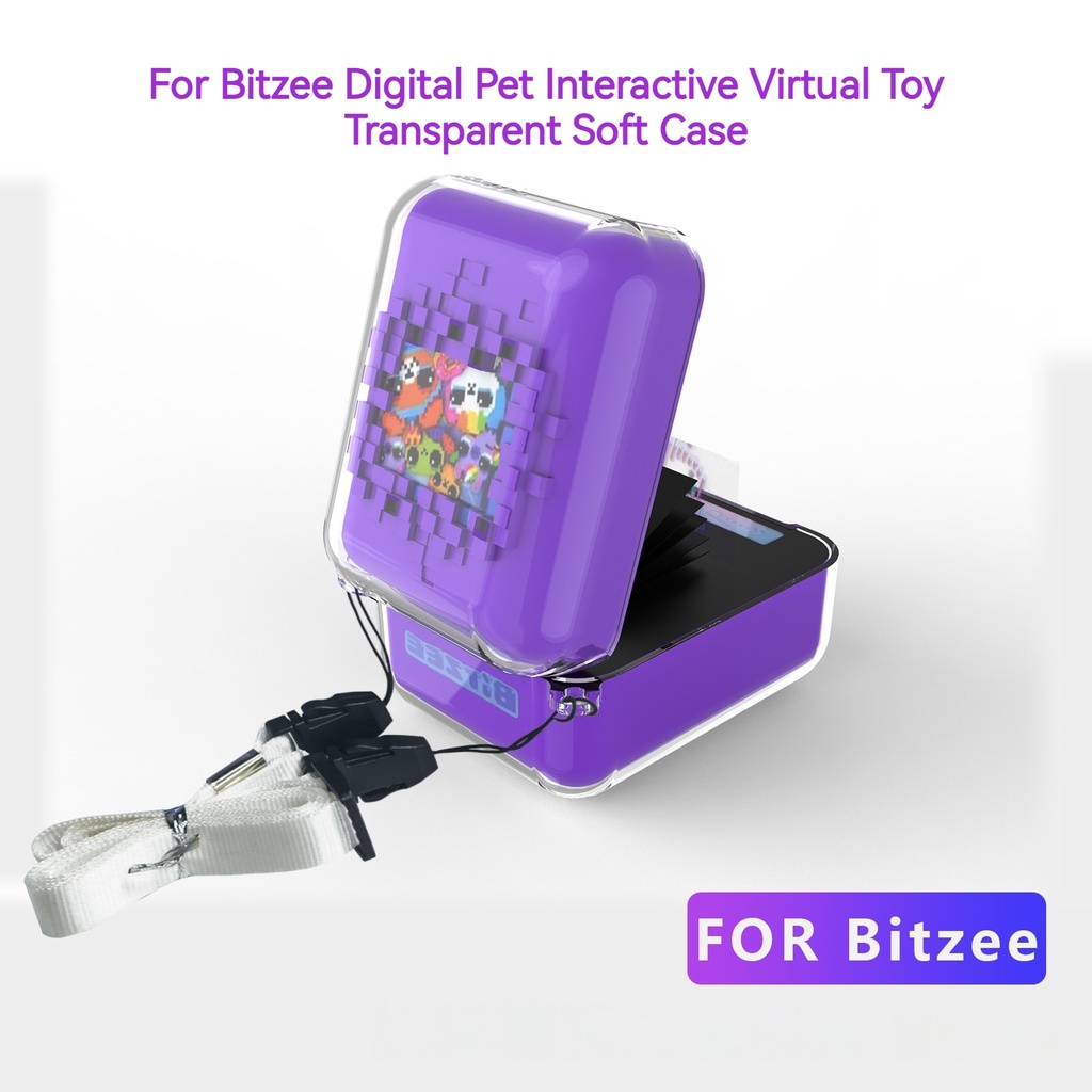 【僅保護套】用於 Bitzee 互動玩具數字寵物和保護套的 TPU 保護套,用於 Bitzee 虛擬電子寵物配件的保護皮