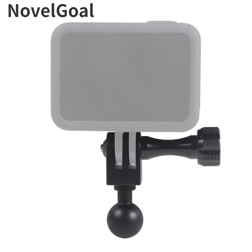 Novelgoal 17mm 球頭安裝適配器雙插座臂夾適用於 Gopro 運動相機配件手機支架車載錄音支架