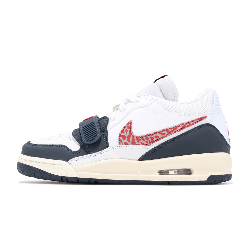 Nike Air Jordan Legacy 312 Low GS 深藍 白 紅 爆裂紋 女 大童 CD9054-146