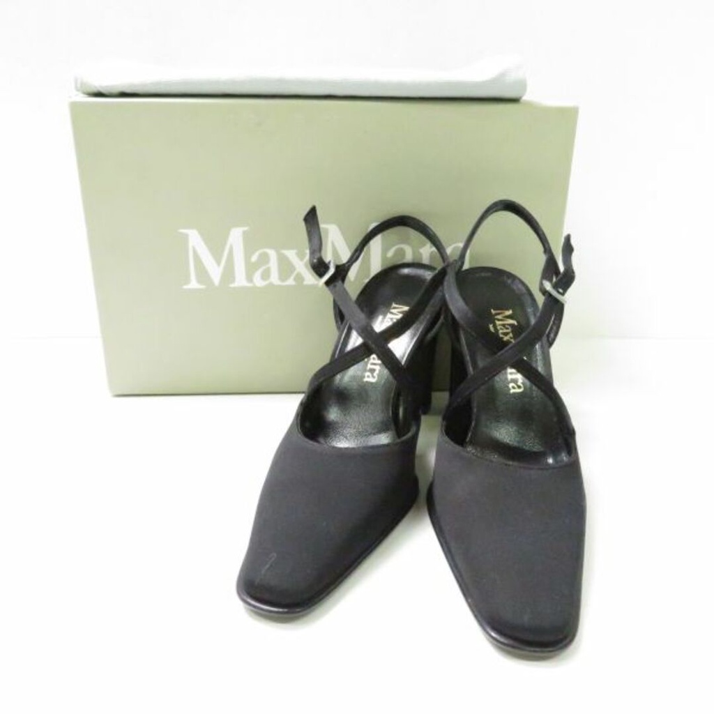 Max Mara A R 5跟鞋女用 黑色 日本直送 二手