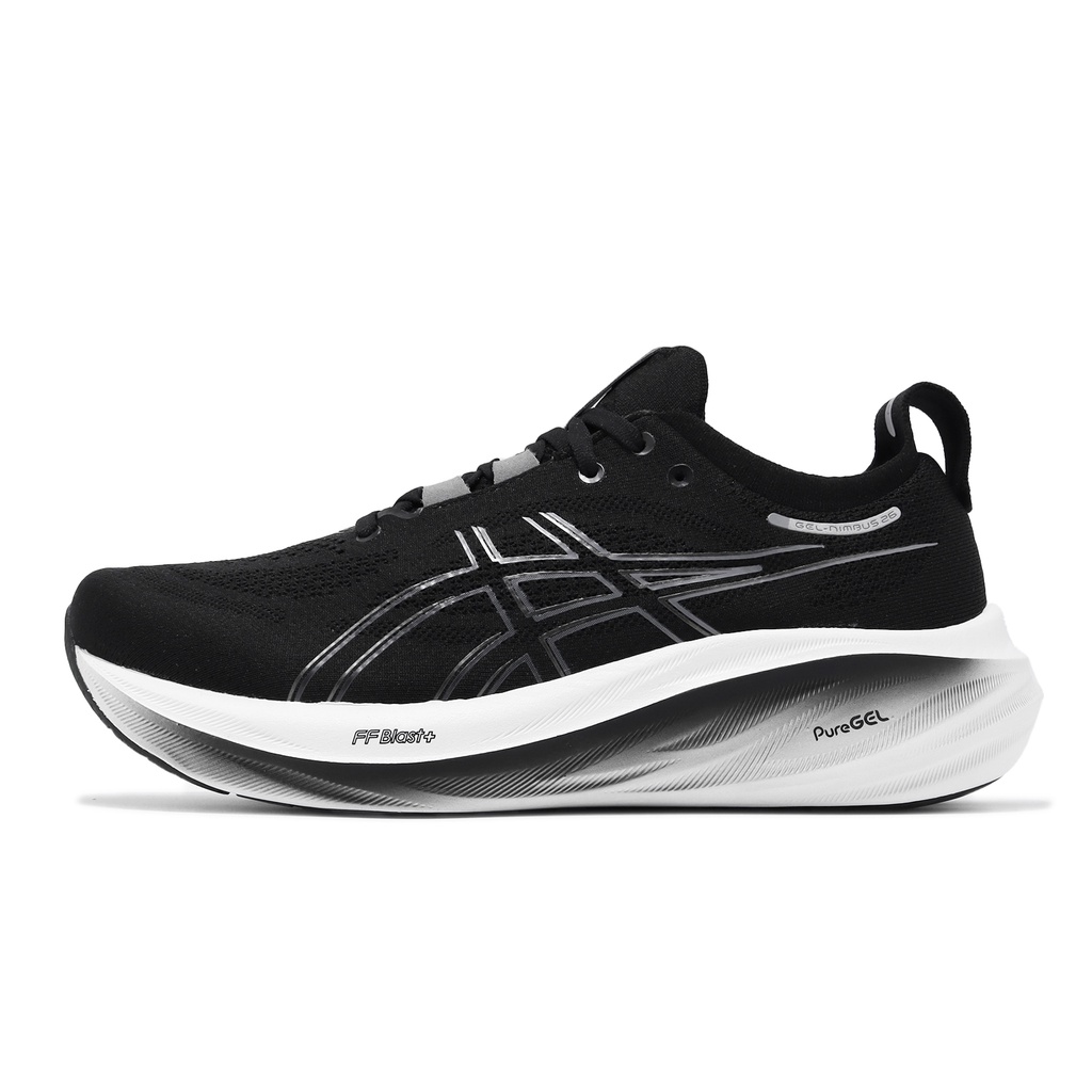Asics 慢跑鞋 GEL-Nimbus 26 4E 超寬楦 黑 白 緩衝 亞瑟士 男鞋 ACS 1011B796001