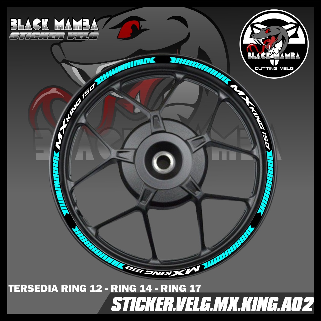 山葉 貼紙輪輞 MX KING STICKER LIS LIST 變體輪胎/VELG YAMAHA MX KING A0