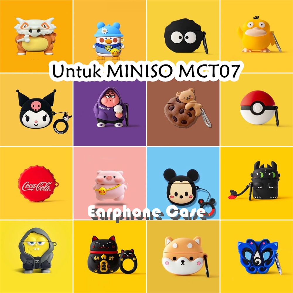 MINISO 適用於名創優品 MCT07 保護套卡通球類游戲軟矽膠耳機保護套 NO.1