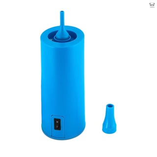 氣球電動充氣泵 便攜式長條氣球打氣筒 家用電動打氣筒 多功能靜音氣泵 藍色 110V 美規插頭