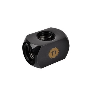 ［MS.雜貨電］《現貨附發票》Thermaltake曜越 Pacific G1/4 4通十字接頭 (黑色)