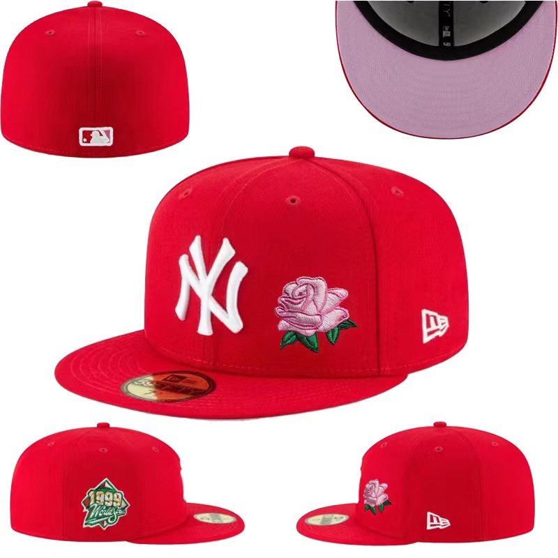 MLB 美國職業棒球大聯盟夏季運動棒球帽女式遮陽帽紐約洋基隊紐約弧形平簷時尚男士