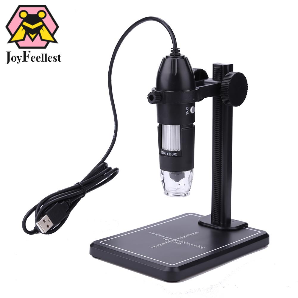 1600X 專業 USB 數位顯微鏡 8 個 LED 2MP 電子顯微鏡內窺鏡變焦相機放大鏡升降支架適配器