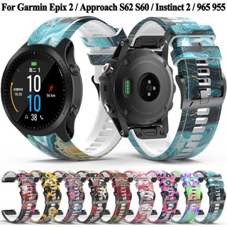 【免運】佳明Garmin S62 S60 Forerunner 965 955 935 fenix 7 6X彩色矽膠錶帶