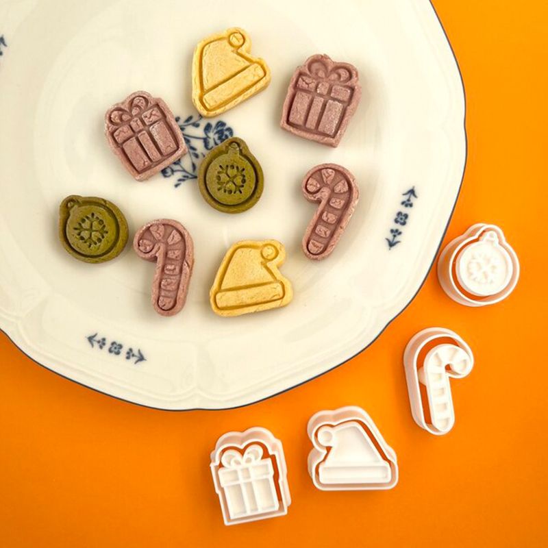 新款耶誕柺杖 迷你日式小可愛 薑餅人曲奇烘焙餅乾模具3D立體卡通