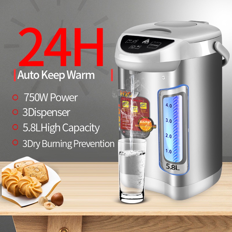 【開心咖啡 免運】新款electric kettle  304不鏽鋼110V電熱水瓶家用保溫恆溫220V熱水壺 9BTF