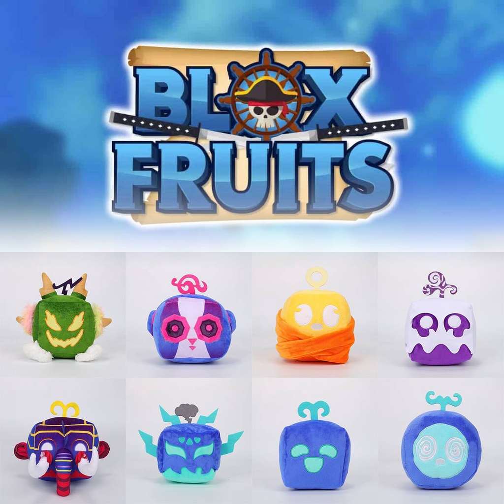 Niko Blox Fruits 毛絨公仔送給孩子的禮物龍猛獁象控制麵團隆隆隆聲傳送門聲音兒童玩具