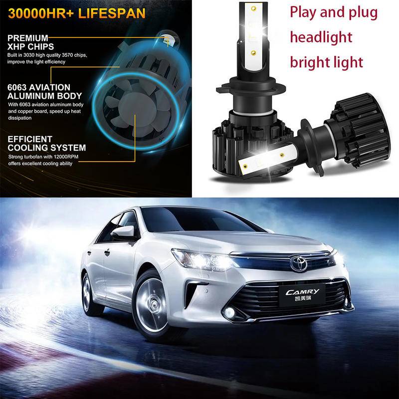豐田 適用於 Toyota CAMRY 2007-2017 (大燈) Z3 LED MU PIAR 2PC Lamp 6