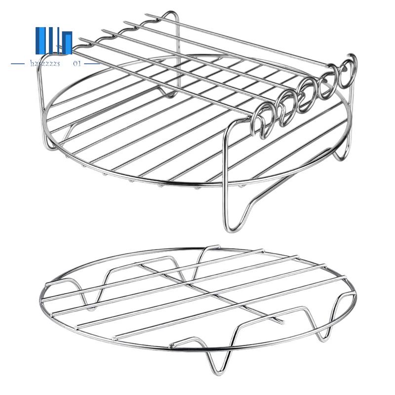 飛利浦 2 件裝空氣炸鍋配件空氣炸鍋架套裝多功能雙層架帶串,適用於 XL Power Airfryer Philips