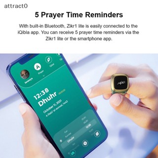 Attact Smart bih Tally 計數器戒指適用於穆斯林 Zikr 數字 beeh 5 祈禱時間 TW