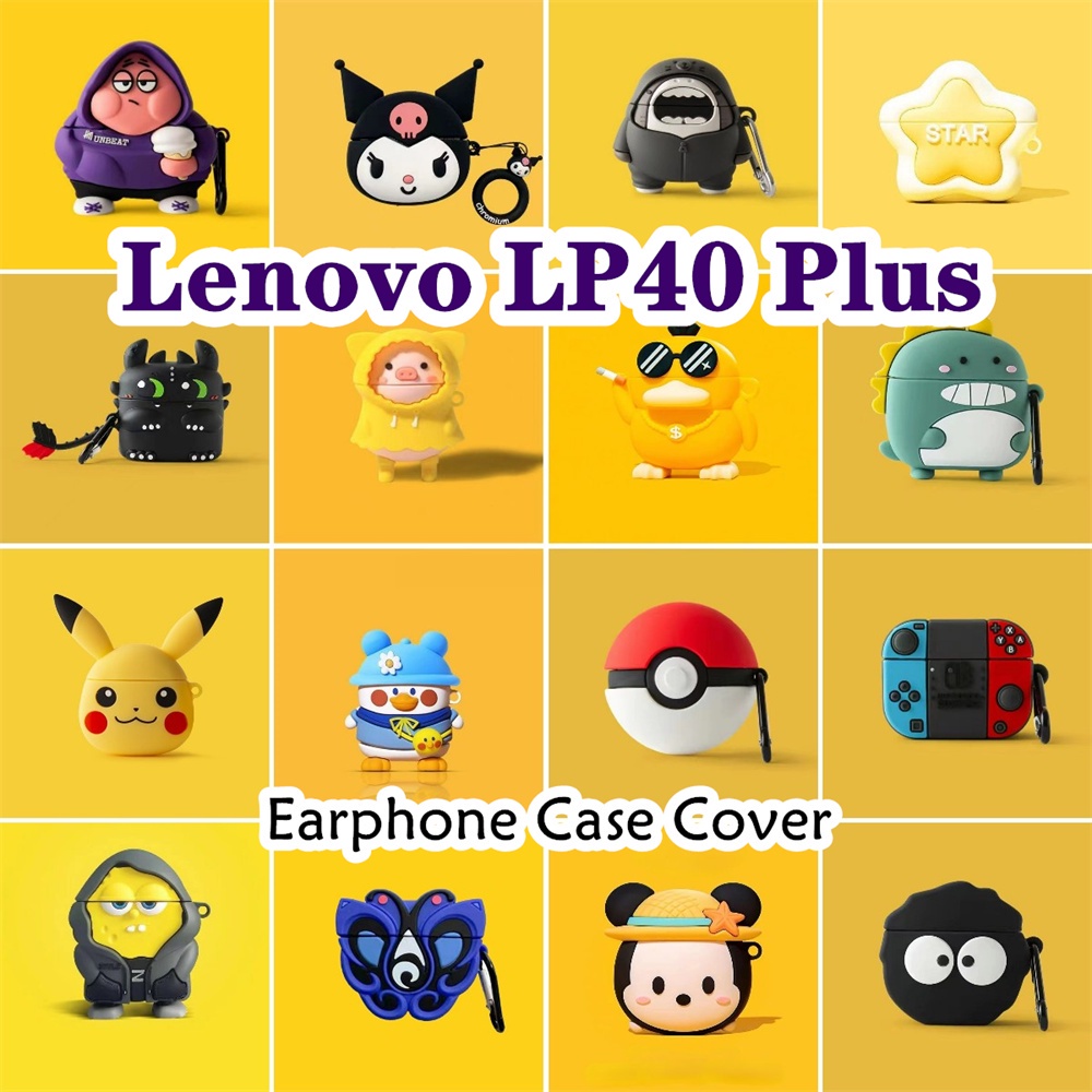 LENOVO 適用於聯想 LP40 Plus 手機殼卡通小狗音樂軟矽膠耳機套 NO.2