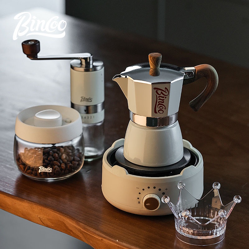 Bincoo咖啡摩卡壺傢用小型意式濃縮手衝咖啡壺手磨咖啡機咖啡器具 JDMI