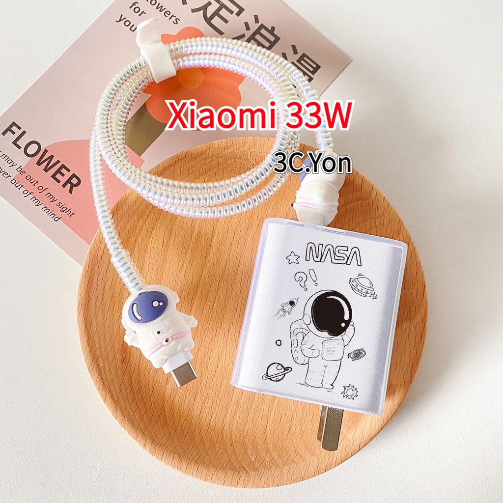 XIAOMI 5 件/套宇航員充電器盒適用於小米 33W MDY-11-EX MDY-10-EF 小米 Pad 5 保護