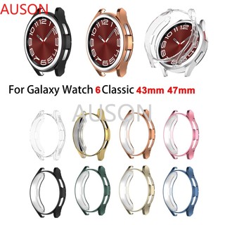 SAMSUNG Tpu 保護殼適用於三星 Galaxy Watch6 Watch 6 Classic 43mm 47mm