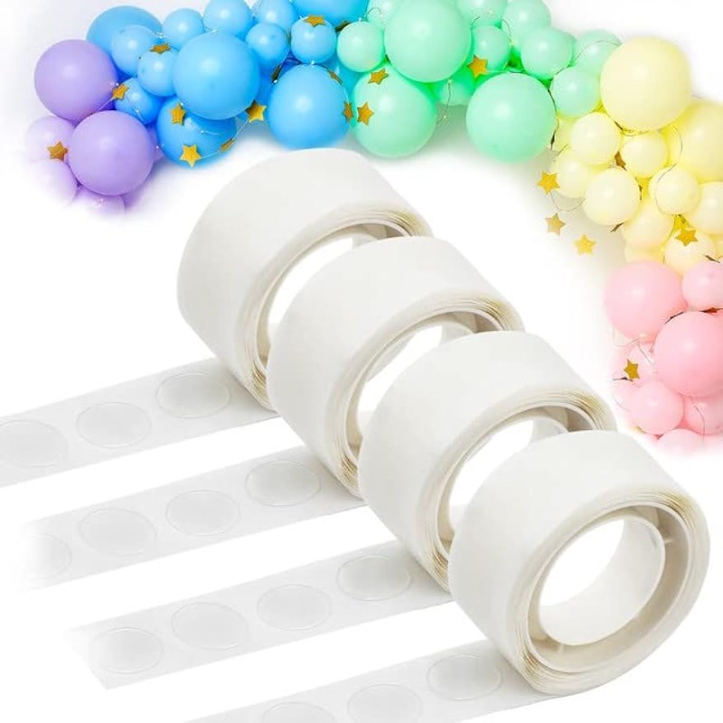 1000 件點氣球膠可移除膠點膠帶,用於工藝品氣球膠帶膠水膠帶粘釘透明膠點用於婚禮生日畢業派對裝飾