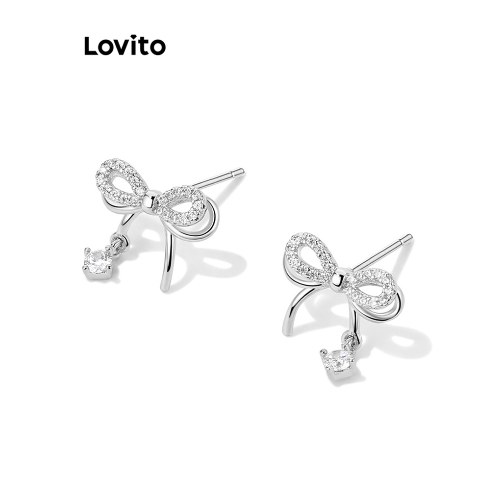 Lovito 女士休閒普通基本款石英手錶 L69AD063 (黃金白銀)