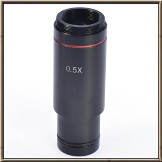 0.5x C 接口顯微鏡適配器 23.2mm 電子目鏡縮小鏡頭 0.5X 顯微鏡繼電器鏡頭,用於顯微鏡 CCD 相機