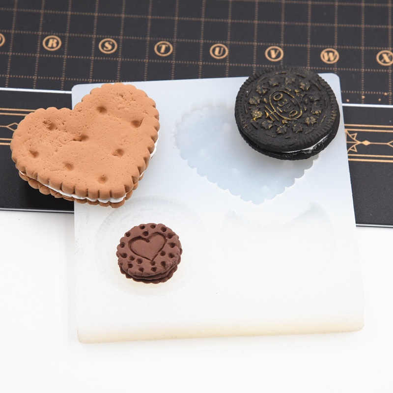【現貨速發】超輕粘土手工奧利奧模具滴膠模翻糖蛋糕造型矽膠模具餅乾配件