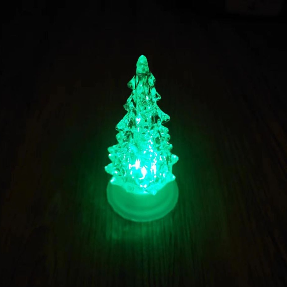 【日本進口正品】 Xmas 雙色聖誕樹燈 氣氛燈 LED  紅綠燈 水晶燈 擺飾燈 擺件【2F-F0025】