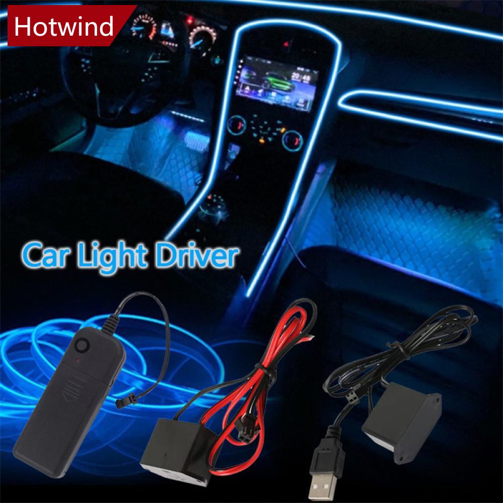 Hotwind 汽車 Led 燈條柔性霓虹燈 EL 線驅動器逆變器 USB 車載適配器控制器 L9V4