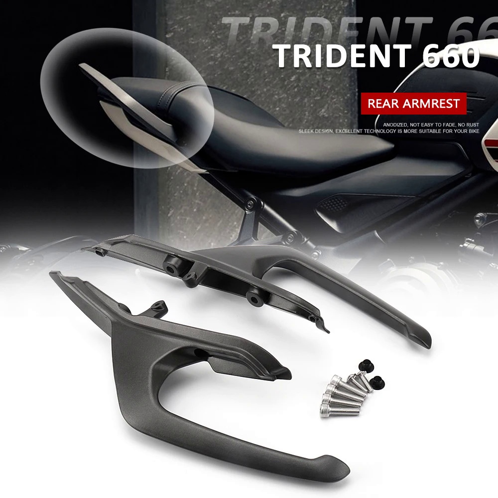 全新摩托車鋁製後扶手座椅 Pillion 乘客把手扶手適用於 Trident660 TRIDENT TRIDENT 66
