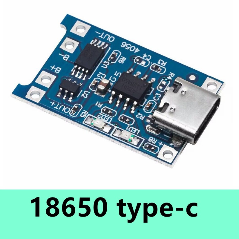 TP4056 1A鋰電池充電板模塊 TYPE-C USB接口充電保護二合一