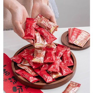 臺灣出貨 現貨 巴黎農樂園 新年鋁箔糖果袋 加厚喜慶糖袋包裝袋 糖袋 牛軋糖太妃糖咖啡糖機封袋100入（ZB）