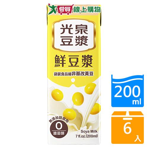 光泉鮮豆漿200ML x6入【愛買】