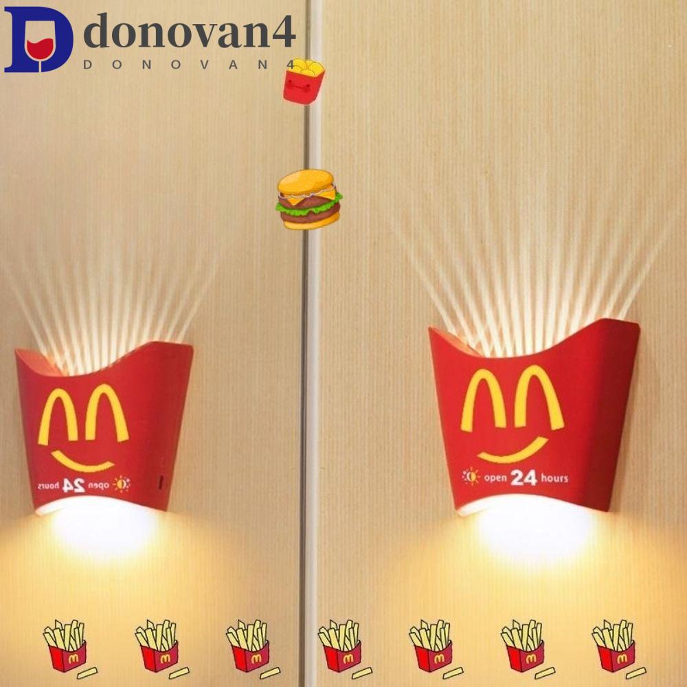 Donovan M Kee 小夜燈壁掛式 USB 薯條小夜燈創意充電發光 LED 桌面裝飾