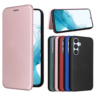 炭纖維皮套Galaxy A54 A24 M34 M54 M14 A14 A34手機套 三星M13 A13翻蓋插卡 保護套