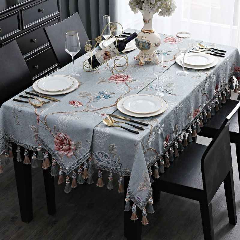 中式桌布中國風古典餐桌布茶几檯布桌墊布藝長方形歐式正方形大