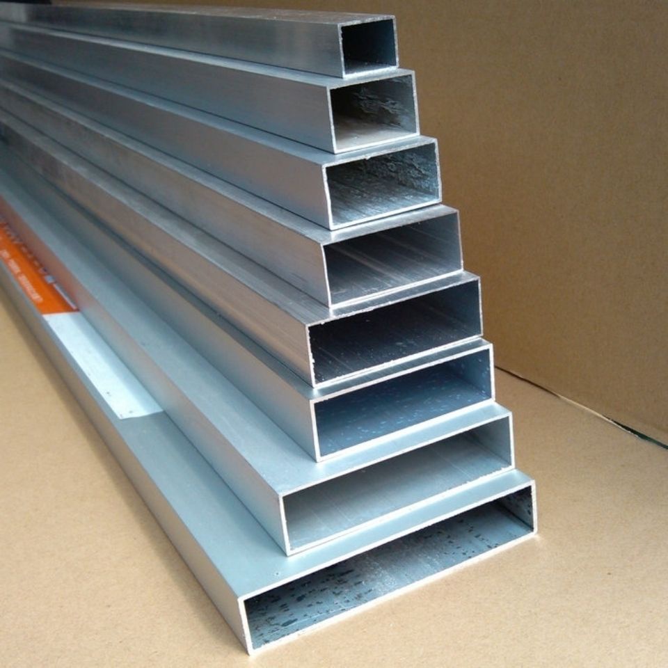 #鋁方管鋁合金扁管 靠尺模型矩形管鋁型材鋁合金方管型材1米價格