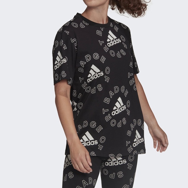 Adidas W Bluv Q1 T HC9187 女 T恤 短袖 上衣 運動 跑步 舒適 亞洲尺寸 黑