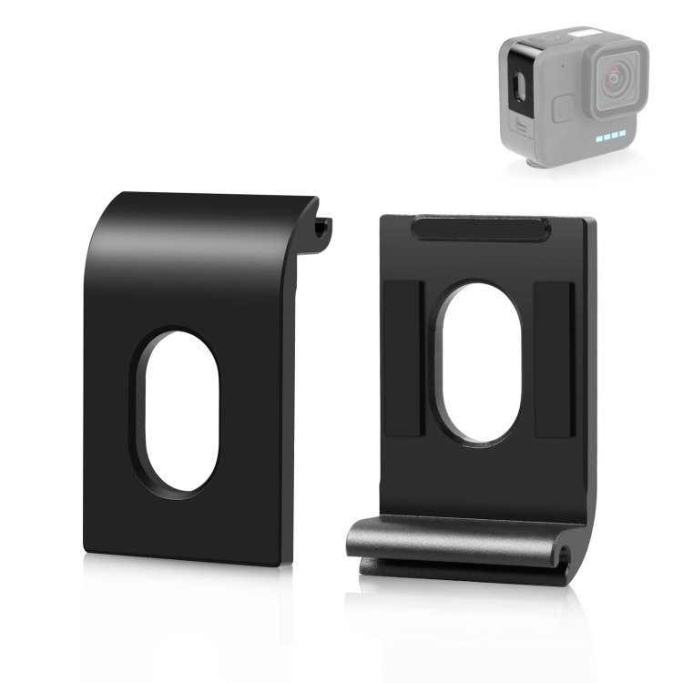 適用於 GoPro Hero11 黑色 Mini PULUZ 金屬電池側接口蓋 (黑色)